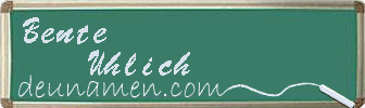 Bente Uhlich Visitenkarte